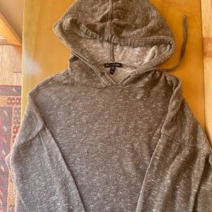 XS.Eileen Fisher cotton hooded sweater